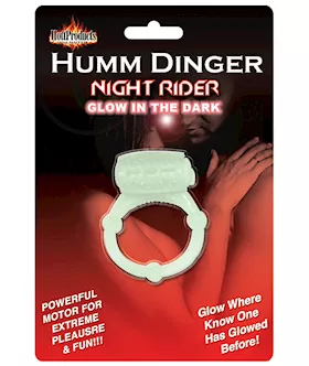 Humm Dinger Vibrating Cockring Glow in the Dark
