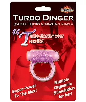 Humm Dinger Turbo Vibrating Cockring Purple
