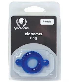 Spartacus Elastomer Cock Ring Blue