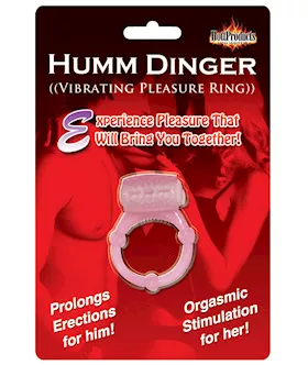 Humm Dinger Vibrating Cockring Magenta