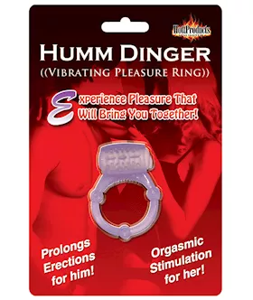Humm Dinger Vibrating Cockring Purple