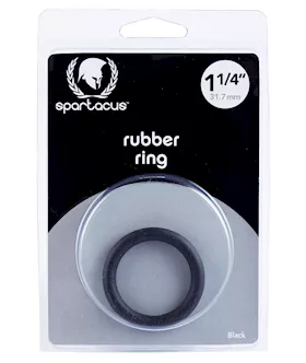 Spartacus 125quot Rubber Cock Ring Black